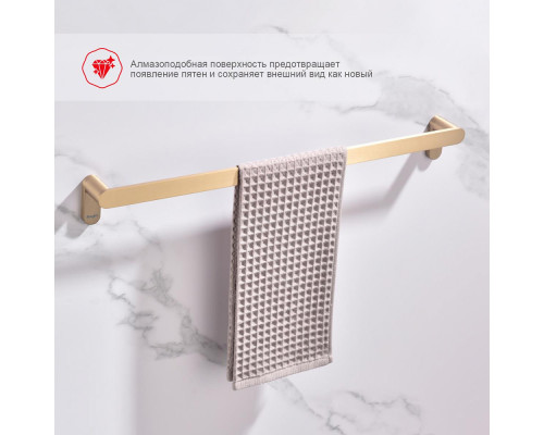 полотенцедержатель Raglo R300.01.03 одинарный 60 см,сатин золотой