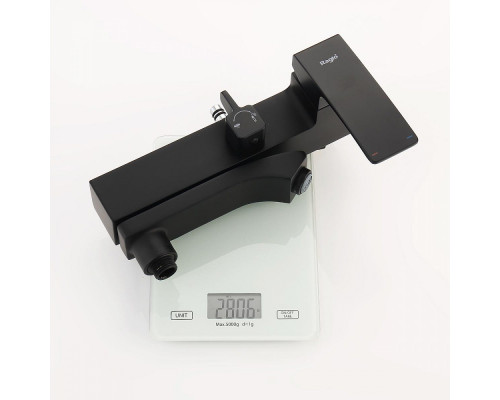 Душевая система Raglo R01.24.06 для ванны и душа излив поворотный 20 см, черный