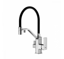 Смеситель Raglo R85.62 для кухни с подключением к фильтру съёмный гибкий излив с магнитным фиксатором, хром