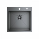 Кухонная мойка Raglo R700.5050.09 из нержавеющей стали в базу от 50см, графит