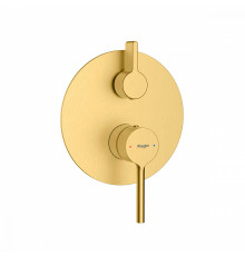 Смеситель Raglo R20.272.03 для ванны и душа встраиваемый на 2 режима, сатин золотой