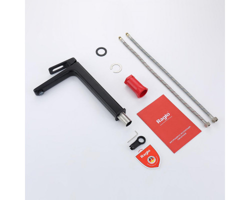 Смеситель Raglo R51.15.06 для раковины высокий монолитный, черный