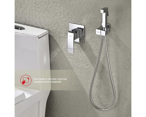 Смеситель Raglo R01.53 с гигиеническим душем встраиваемый , хром