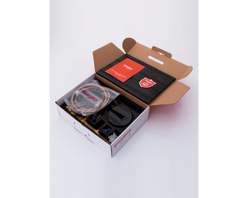 Смеситель Raglo R07.32.33 для ванны и душа встраиваемый излив монолитный 20 см, матовая медь