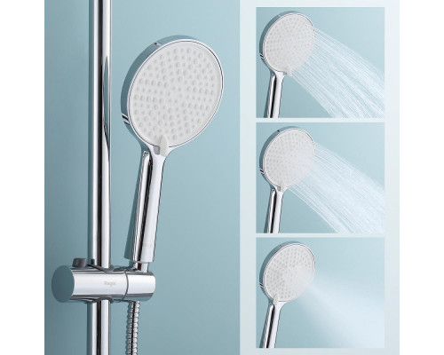 Душевая система Raglo R20.26 для ванны и душа с термостатом излив поворотный 15 см, хром