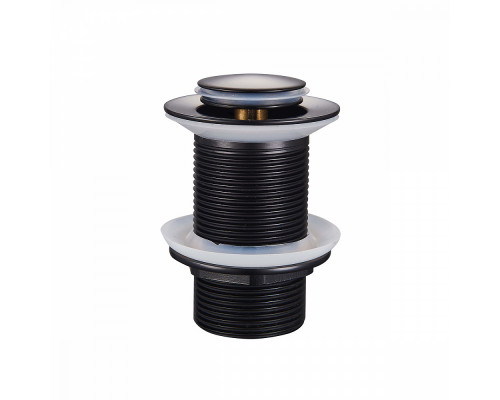 Донный клапан для раковины Raglo R600.04.06 без перелива (клик-клак), латунь, черный