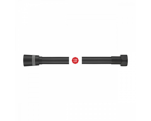 Шланг для душа Raglo R403.15.06 силиконовый 1,5 м, черный