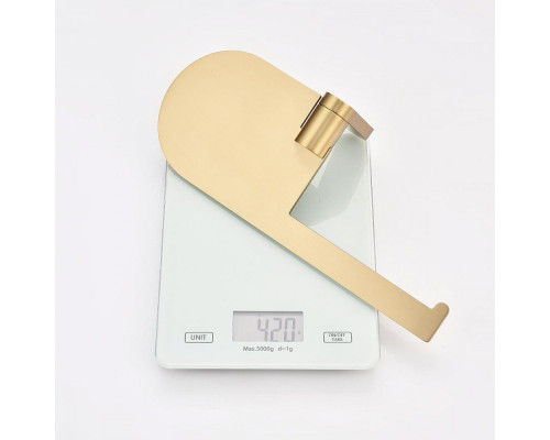 Держатель для туалетной бумаги Raglo R300.03.03 с полкой,сатин золотой