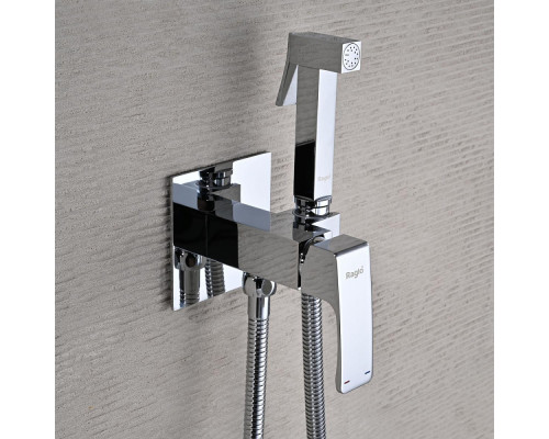 Смеситель Raglo R01.52 с гигиеническим душем встраиваемый , хром
