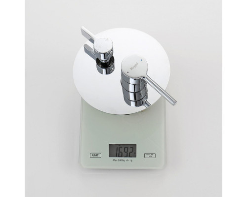 Душевая система Raglo R20.27 для ванны и душа встраиваемая на 3 режима излив поворотный 20 см, хром