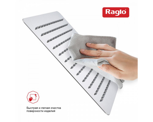 Лейка душевая верхняя Raglo R451.55 тропический душ 300*300мм нержавеющая сталь, хром