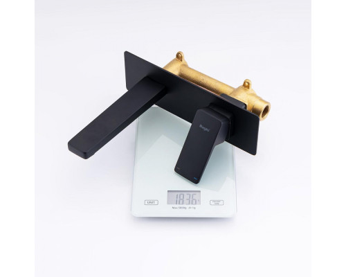 Смеситель Raglo R30.11.06 для раковины встраиваемый монолитный, черный