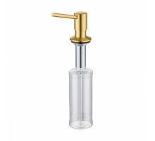 Дозатор для моющего средства на кухню Raglo встраиваемый R720.01.03 латунь, сатин золотой