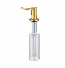 Дозатор для моющего средства на кухню Raglo встраиваемый R720.01.03 латунь, сатин золотой