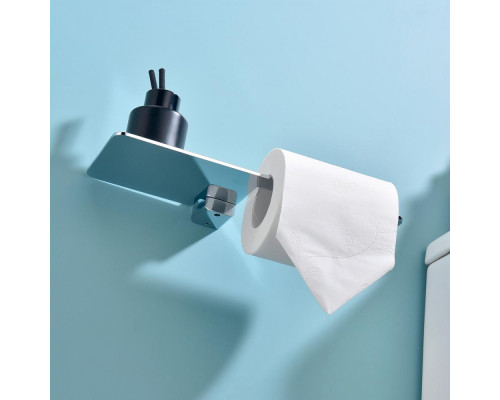 Держатель для туалетной бумаги Raglo R301.03 с полкой,хром