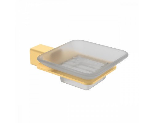 Мыльница Raglo R301.02.03 с держателем,сатин золотой