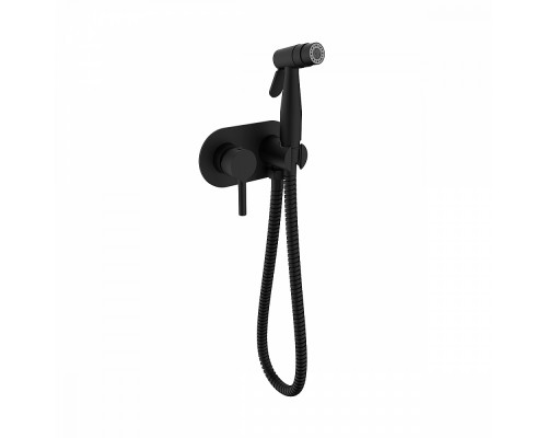 Смеситель Raglo R20.52.06 с гигиеническим душем встраиваемый , черный