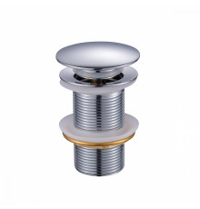 Донный клапан для раковины Raglo R600.02 без перелива (клик-клак), латунь, хром