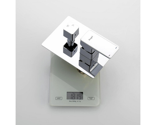 Душевая система Raglo R30.27 для ванны и душа встраиваемая на 3 режима излив поворотный 20 см, хром