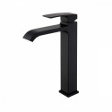 Смеситель Raglo R02.15.06 для раковины высокий монолитный, черный