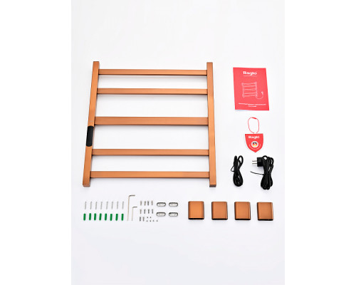 Полотенцесушитель электрический RAGLO R350.02.33 настенный сенсорный с терморегулятором , матовая медь