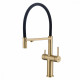 Смеситель Raglo R20.63.03 для кухни с подключением к фильтру съёмный гибкий излив с магнитным фиксатором, сатин золотой