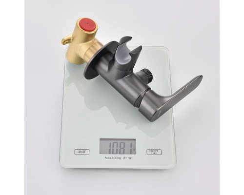 Смеситель Raglo R03.52.09 с гигиеническим душем встраиваемый , графит