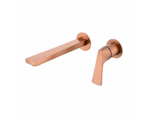 Смеситель Raglo R07.11.33 для раковины встраиваемый монолитный, матовая медь