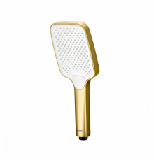 Лейка душевая Raglo R450.52.03 3-х режимная прямоугольная пластик/силикон, Сатин золотой