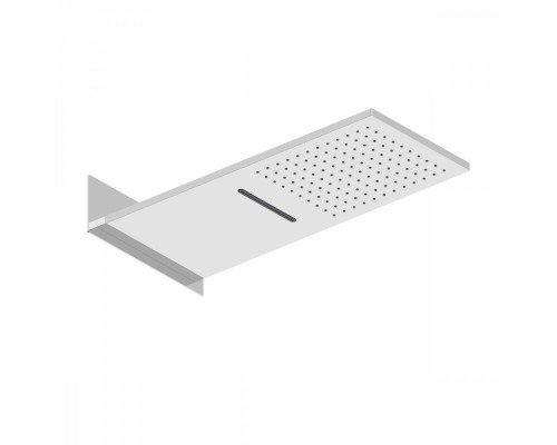 Лейка верхняя Raglo R452.01 для душа 553*252мм 2 режима прямоугольная нержавеющая сталь, хром