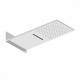 Лейка верхняя Raglo R452.01 для душа 553*252мм 2 режима прямоугольная нержавеющая сталь, хром