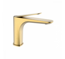 Смеситель Raglo R21.10.03 для раковины монолитный, сатин золотой