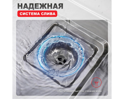 Кухонная мойка Raglo R702.7246.05 из нержавеющей стали в базу от 80см, сатин