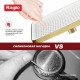 Лейка душевая верхняя Raglo R451.52.03 тропический душ 340*220мм пластик/силикон, Сатин золотой