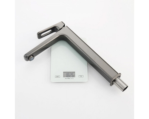 Смеситель Raglo R51.15.09 для раковины высокий монолитный, графит