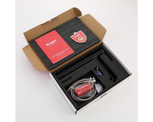 Смеситель Raglo R20.15.06 для раковины высокий монолитный, черный