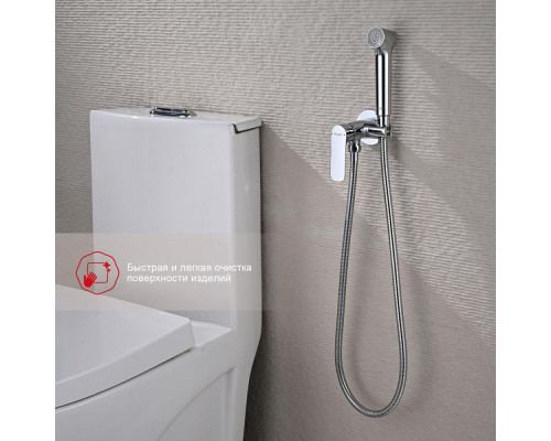 Смеситель Raglo R03.52 с гигиеническим душем встраиваемый , хром