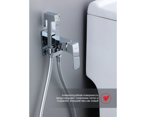 Смеситель Raglo R02.54 с гигиеническим душем встраиваемый , хром