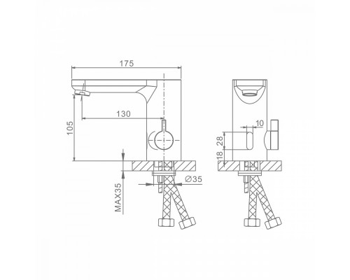 Смеситель Raglo R50.17 для раковины сенсорный, хром