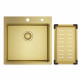 Кухонная мойка Raglo R700.5050.03 из нержавеющей стали в базу от 50см, сатин золотой
