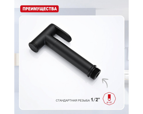 Лейка для гигиенического душа Raglo R460.03.06 латунь, черный