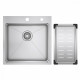 Кухонная мойка Raglo R700.5050.05 из нержавеющей стали в базу от 50см, сатин