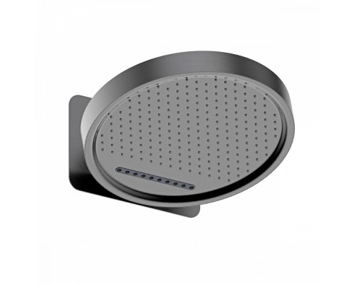 Лейка верхняя Raglo R452.02.09 для душа ∅323мм 2 режима круглая нержавеющая сталь, графит