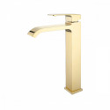 Смеситель Raglo R02.15.23 для раковины высокий монолитный, золото