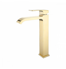 Смеситель Raglo R02.15.23 для раковины высокий монолитный, золото