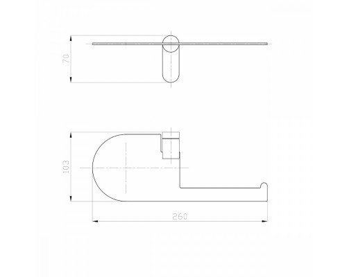 Держатель для туалетной бумаги Raglo R300.03.03 с полкой,сатин золотой