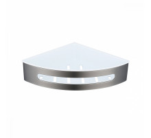 Полка для ванны и душа Raglo R340.01.09 угловая с крючками,графит