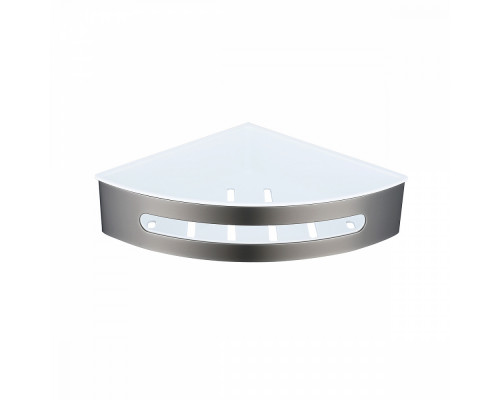 Полка для ванны и душа Raglo R340.01.09 угловая с крючками,графит