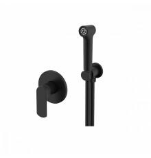 Смеситель Raglo R03.53.06 с гигиеническим душем встраиваемый , черный