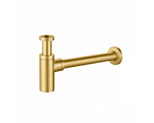 Сифон для раковины Raglo R600.20.03 бутылочный, латунь, сатин золотой